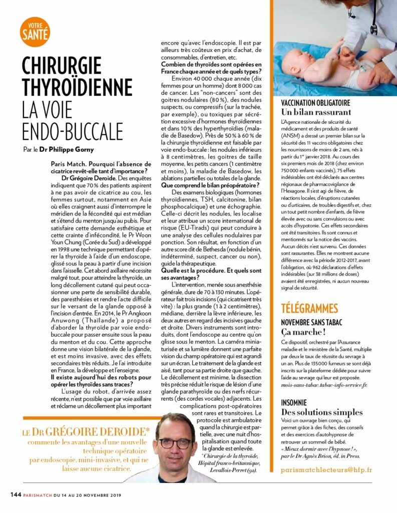 Article Paris Match Dr Deroide Chirurgie Thyroidienne Pdf 793x1024