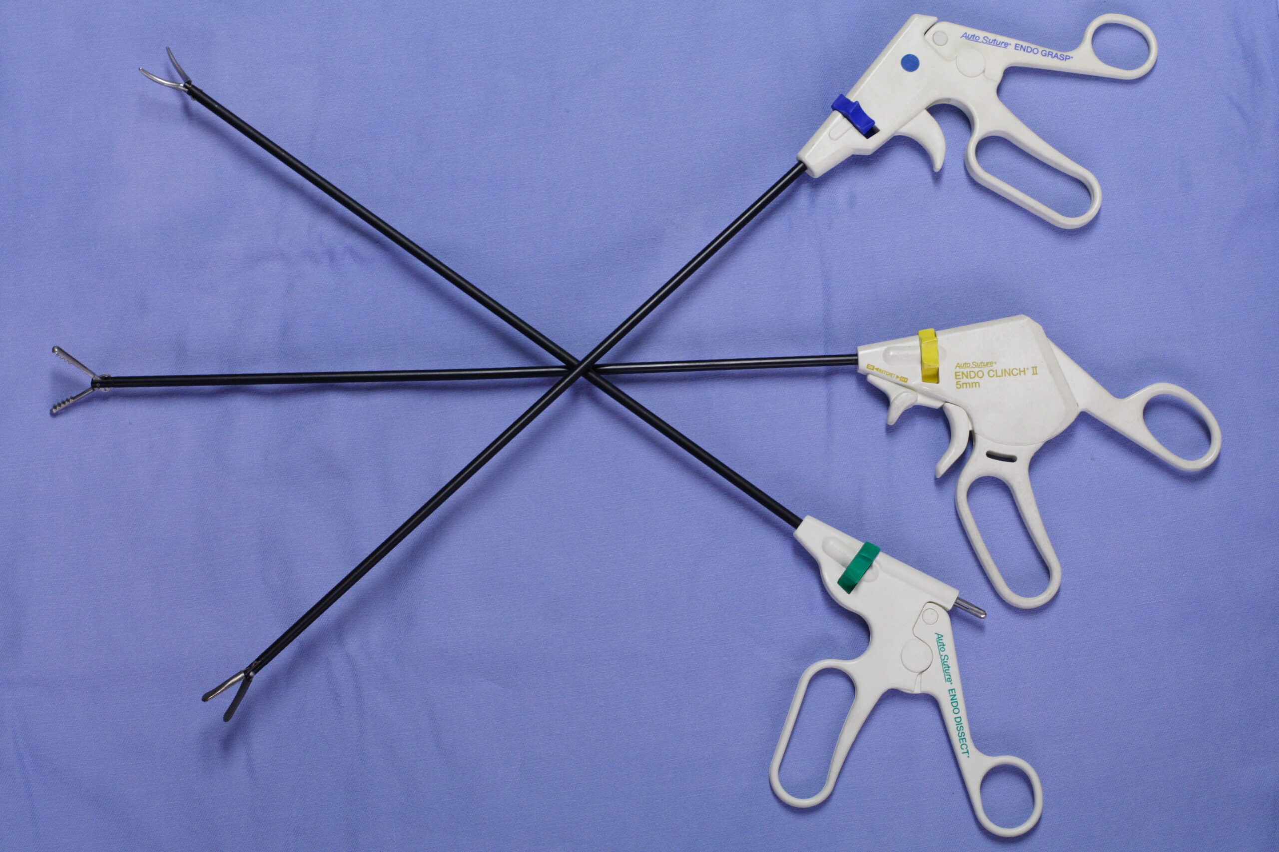 Instruments manuels utilisés en chirurgie cœlioscopique (laparoscopie)
